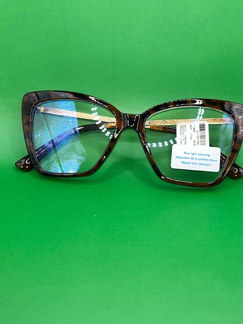 Icing Brown Tortoise Cat-Eye Blue Light Glasses